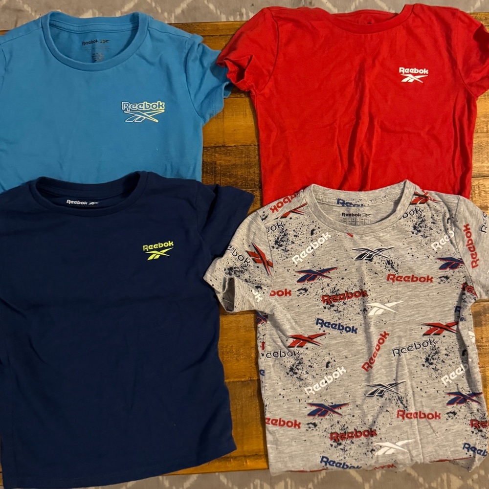 Reebok Kids' Short Sleeve T-Shirt Set - Blue, Red, Navy, Gray